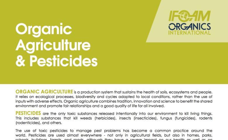 Organic Agriculture and Pesticides