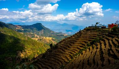 Terrace farming in Nepal